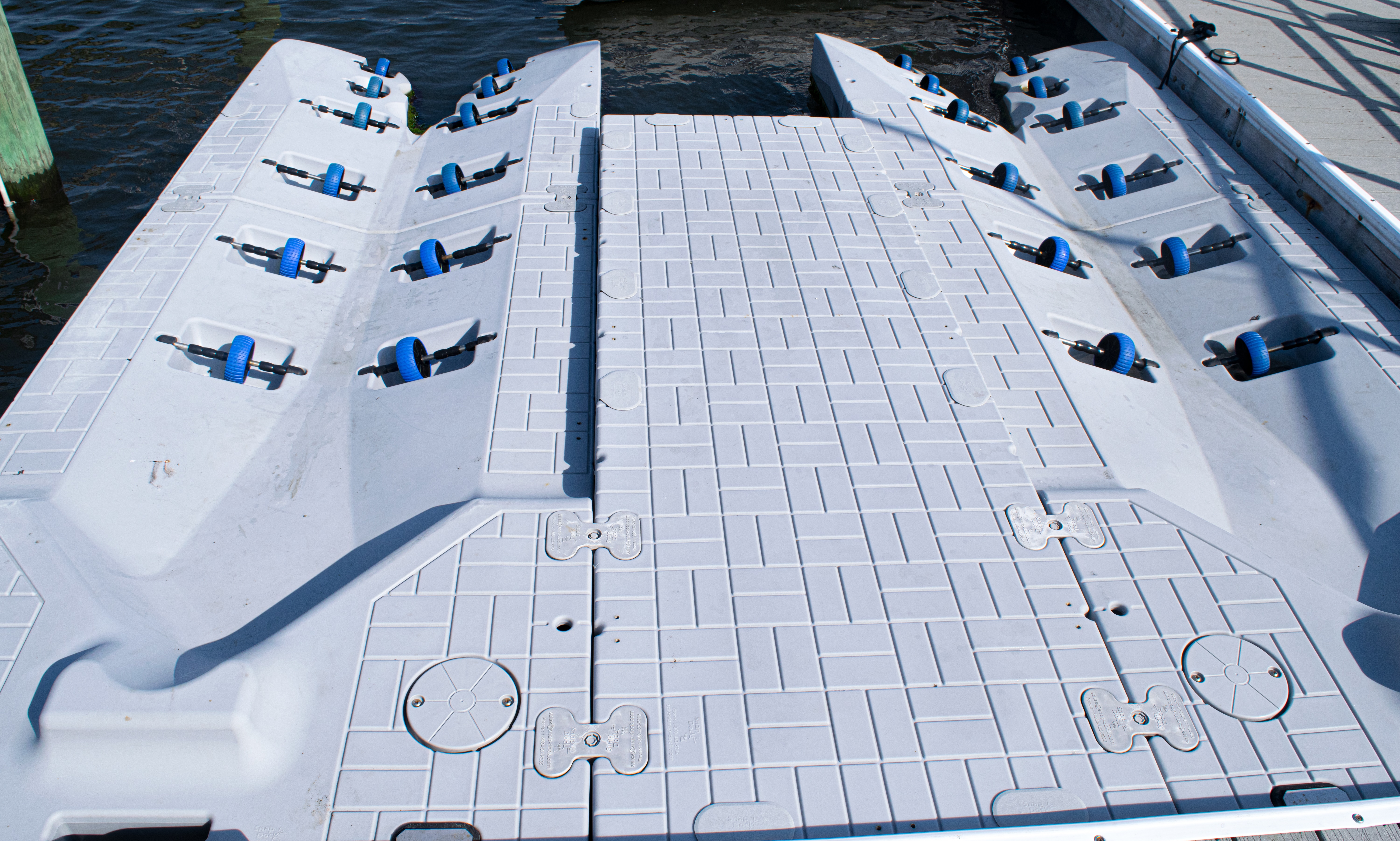 Front View of Two Ports and a 40 Dock Section
