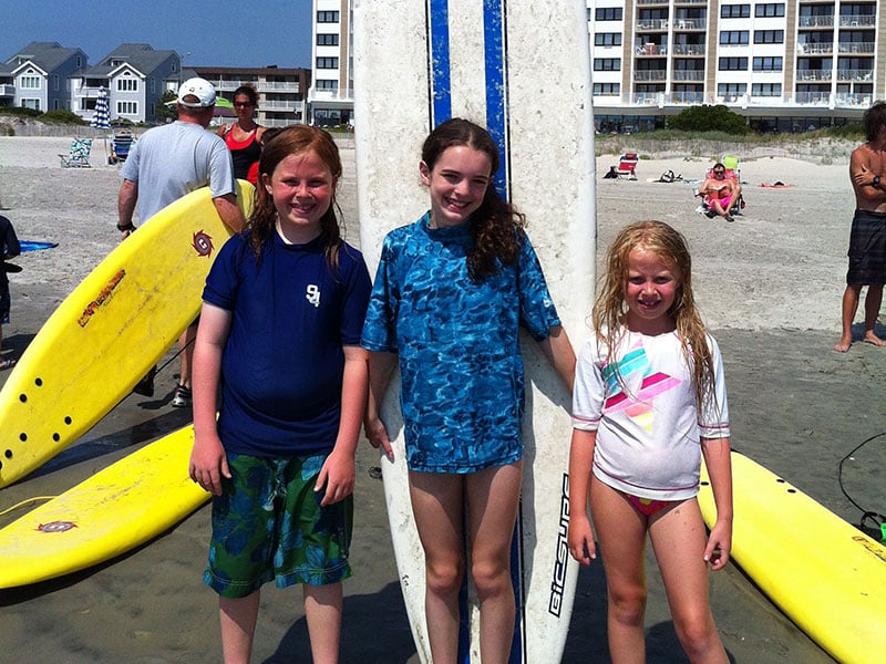 Kids at Surf Camp