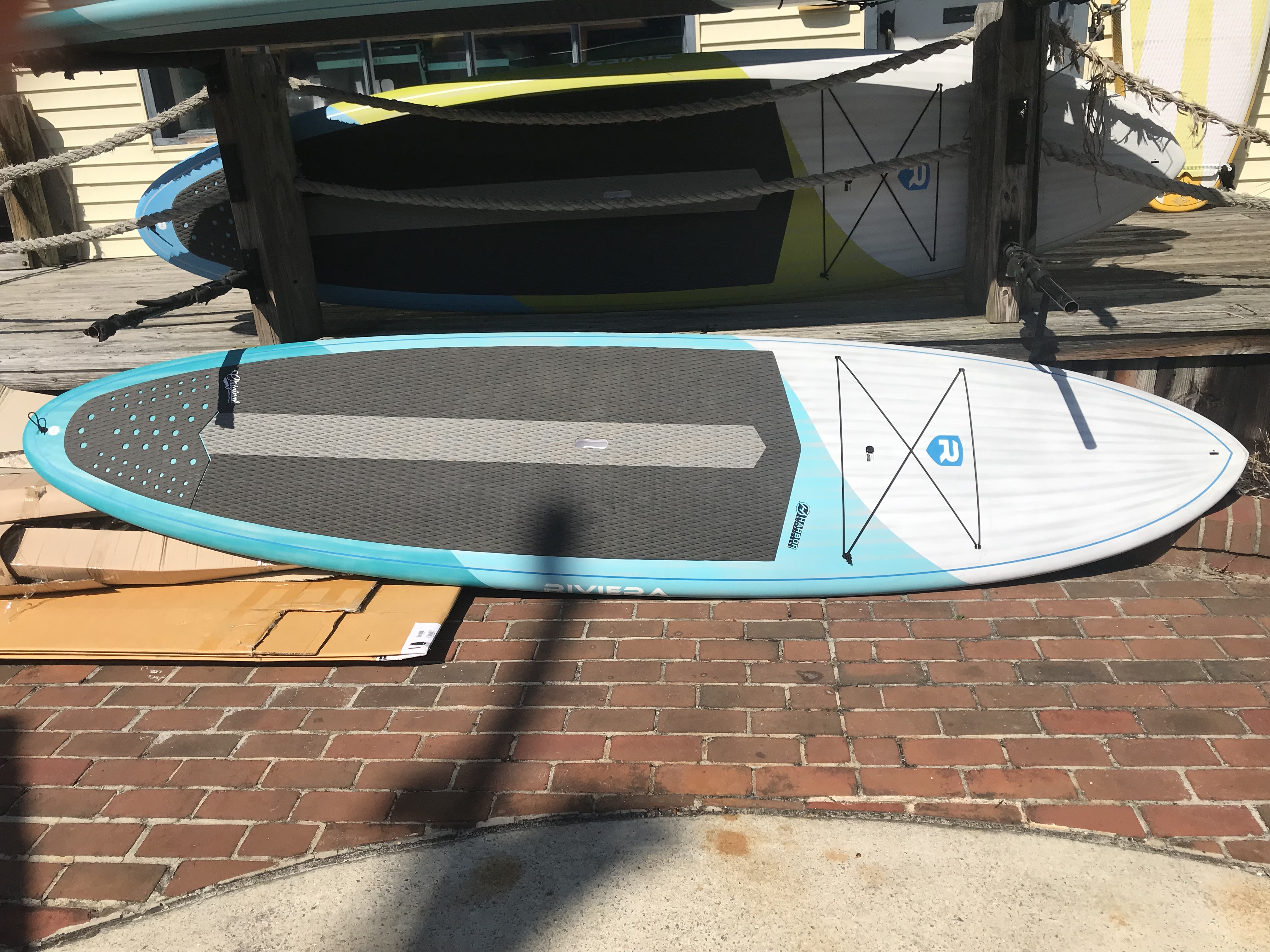 Original (blue/grey stressed) with paddle